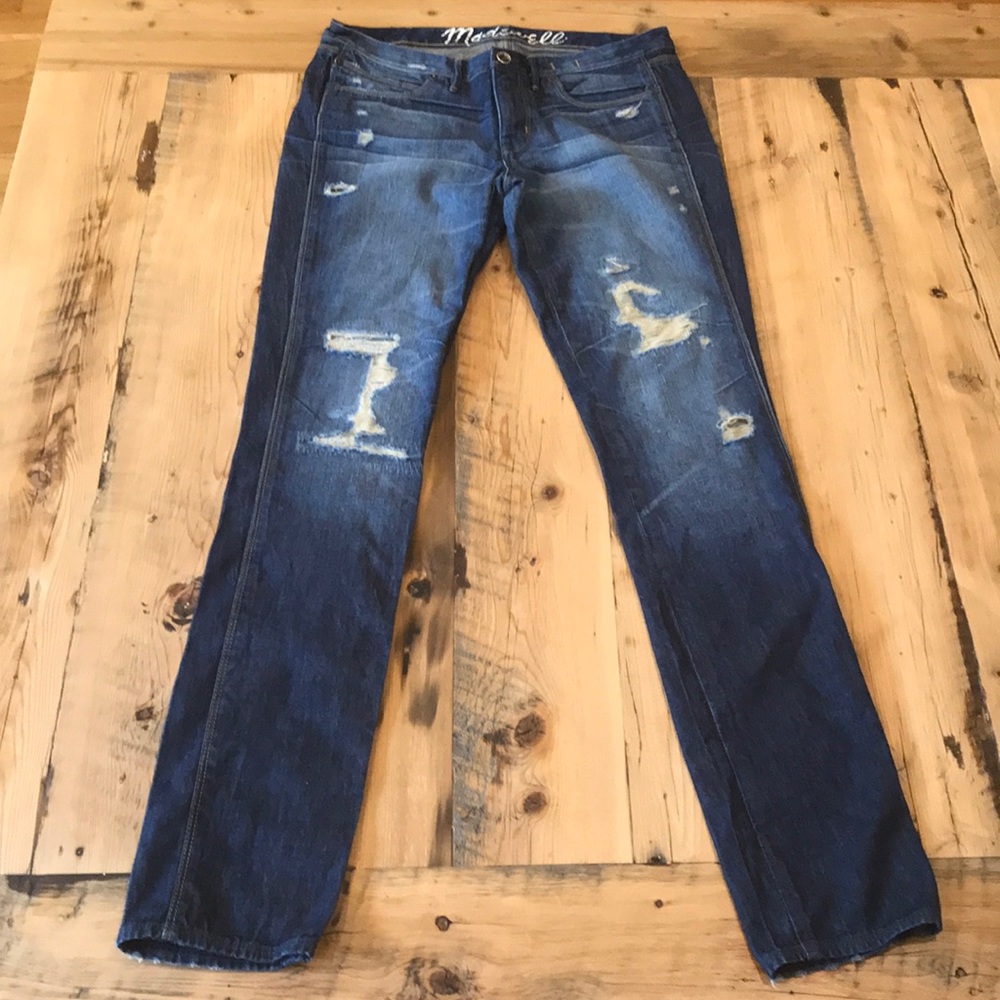 Madewell Distressed Skinny Low Jeans Size 29 x 34
